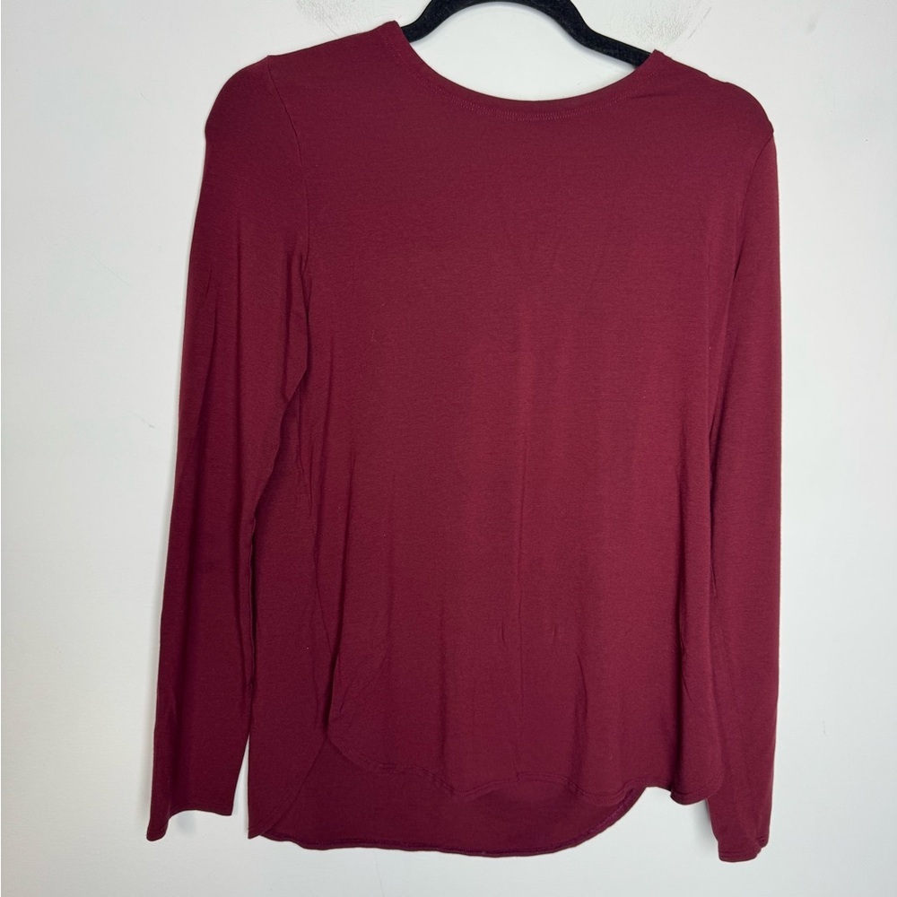 Eileen fisher red long sleeve top